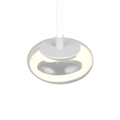Lampade A Sospensione-Selezionato da Mazzolaluce Lampada a sospensione tonda vetro trasparente led 13w 4000k dimmerabile