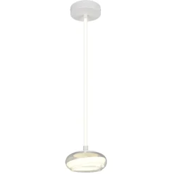 Lampade A Sospensione-Selezionato da Mazzolaluce Lampada a sospensione tonda vetro trasparente led 13w 4000k dimmerabile