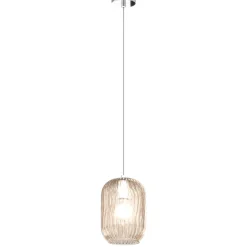 Lampade A Sospensione-Top Light Lampada a sospensione toplight tender moderna ambra