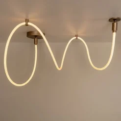 Lampade A Sospensione-Selezionato da Mazzolaluce Lampada a sospensione tubo led 2200k-3300k dimmerabile con telecomando