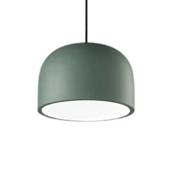 Lampade A Sospensione-Perenz Illuminazione Lampada a sospensione verde bianco cupola yelmo