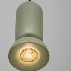 Lampade A Sospensione-Selezionato da Mazzolaluce Lampada a sospensione verde satinato di ceramica