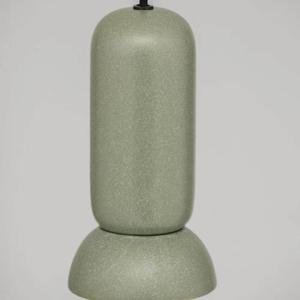 Lampade A Sospensione-Selezionato da Mazzolaluce Lampada a sospensione verde satinato di ceramica
