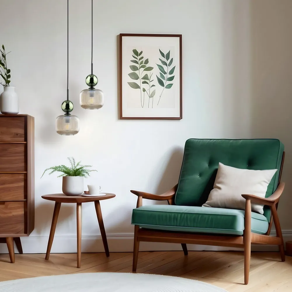 Lampade A Sospensione-Selezionato da Mazzolaluce lampada a sospensione vetro ambra verde stile contemporaneo