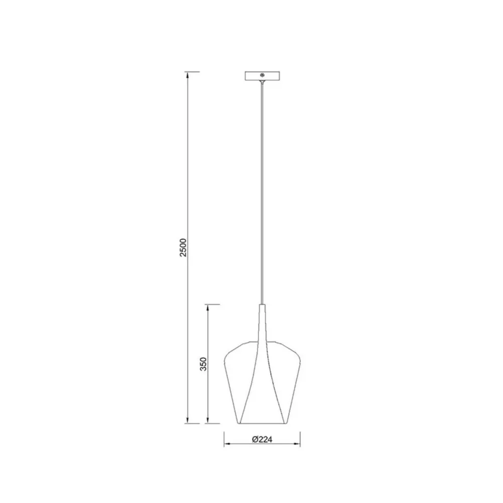 Lampade A Sospensione-Selezionato da Mazzolaluce Lampada a sospensione vetro cromo design luce pendente