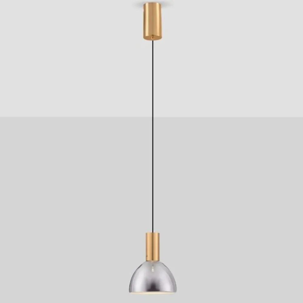 Lampade A Sospensione-Selezionato da Mazzolaluce Lampada a sospensione vetro fume led 3000k