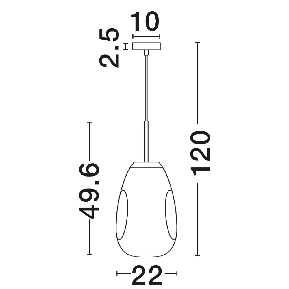 Lampade A Sospensione-Selezionato da Mazzolaluce Lampada a sospensione vetro modellato cromo specchiato design moderno