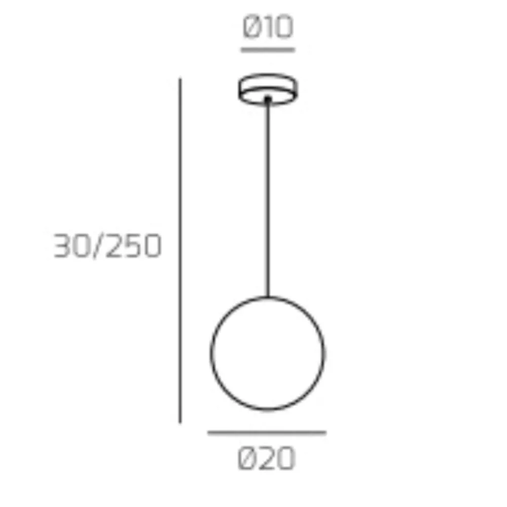 Lampade A Sospensione-Top Light Lampada a sospensione vetro sfera boccia ambra per comodino