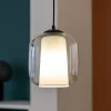 Lampade A Sospensione-Ondaluce Lampada a sospensione vetro trasparente so verve 2