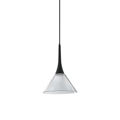 Lampade A Sospensione-Ideal Lux Lampada a sospensione vetro trasparente cocktail led 3000k da cucina