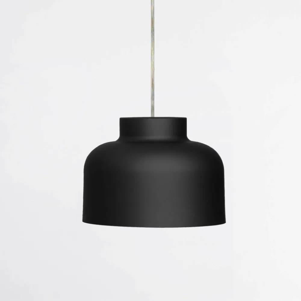 Lampade A Sospensione-Vivida International Lampada a sospensione vivida bottone nero led biemissione dimmerabile con telecomando