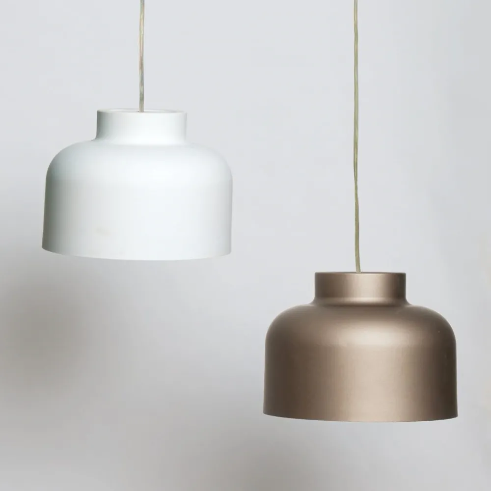 Lampade A Sospensione-Vivida International Lampada a sospensione vivida bottone nero led biemissione dimmerabile con telecomando