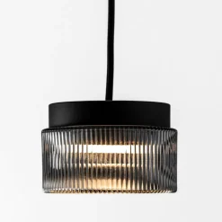 Lampade A Sospensione-Vivida International Lampada a sospensione vivida pilastro vetro fumé