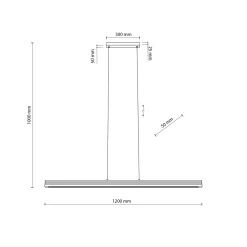Lampadari Moderni-Selezionato da Mazzolaluce Lampada barra a sospensione di legno noce per tavolo soggiorno moderno