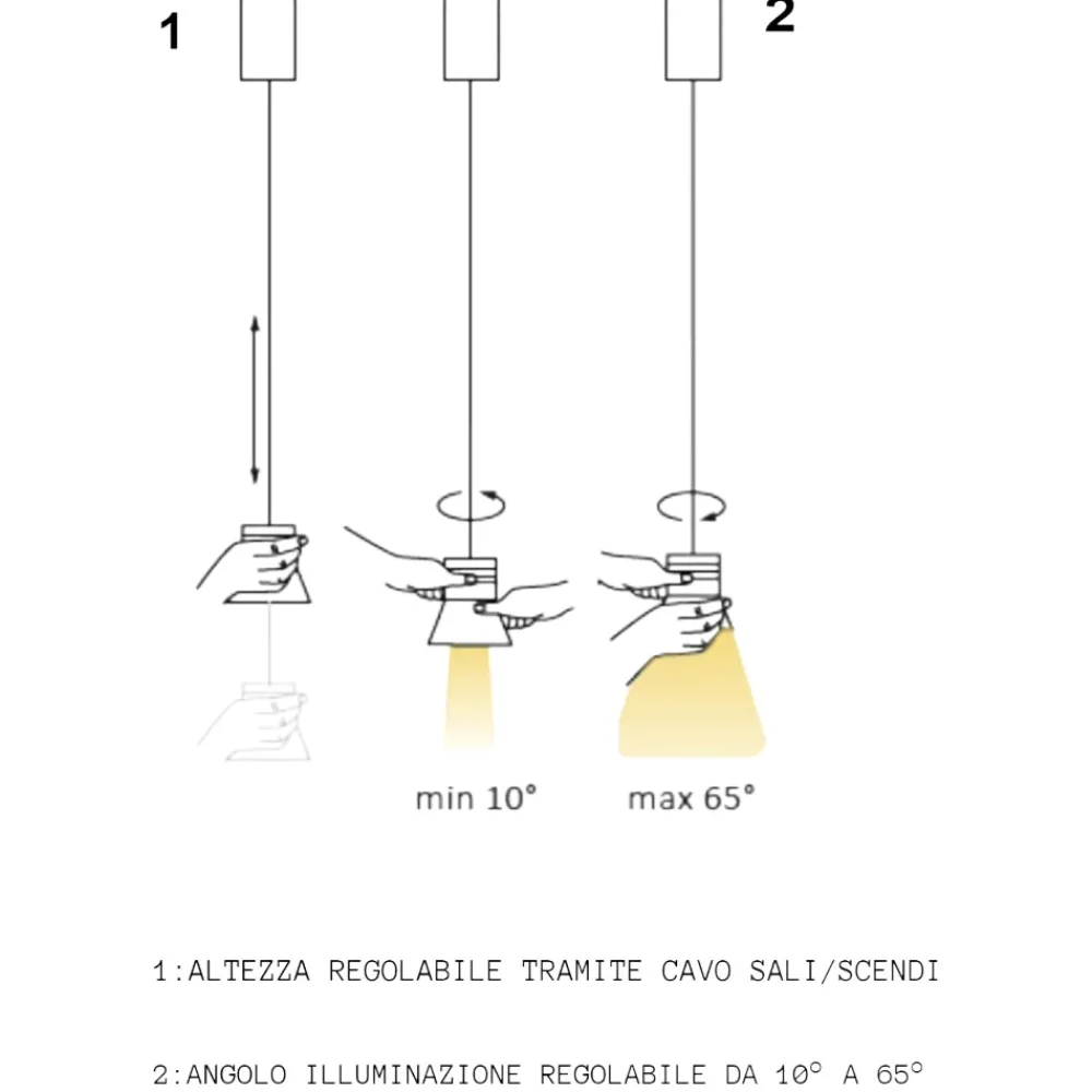 Lampade A Sospensione-Vivida International Lampada bianca a sospensione moderna led 6w 3000k vivida cloche