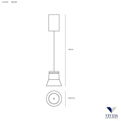 Lampade A Sospensione-Vivida International Lampada bianca a sospensione moderna led 6w 3000k vivida cloche