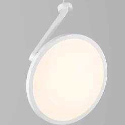 Lampade A Sospensione-Selezionato da Mazzolaluce Lampada bianca a sospensione disco orientabile led 3000k