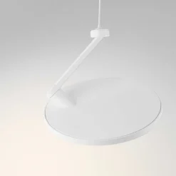 Lampade A Sospensione-Selezionato da Mazzolaluce Lampada bianca a sospensione disco orientabile led 3000k