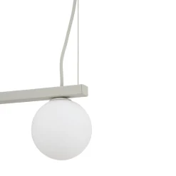 Lampadari Cucina-Selezionato da Mazzolaluce Lampada bilancere a sospensione grigio seta per bancone isola penisola cucina