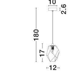 Lampade A Sospensione-Selezionato da Mazzolaluce Lampada camera da letto design moderna smeraldo di ghiaccio