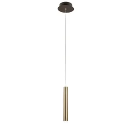 Lampade A Sospensione-Fabas Luce Lampada cilindro a sospensione oro nero per comodini prado