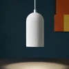 Lampade A Sospensione-Selezionato da Mazzolaluce Lampada cilindro a sospensione cilindro di gesso bianco pitturabile