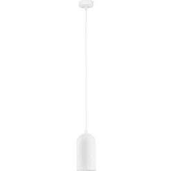 Lampade A Sospensione-Selezionato da Mazzolaluce Lampada cilindro a sospensione cilindro di gesso bianco pitturabile