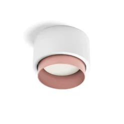 Plafoniere Moderne-Sforzin Illuminazione Lampada cilindro da soffitto gesso bordo rame sforzin syme