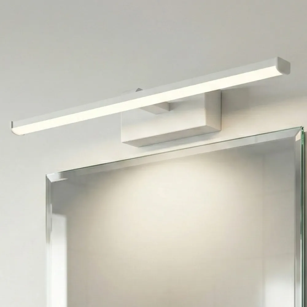 Applique Da Bagno-Fabas Luce Lampada 30cm bianca per specchio da bagno led 6w 3000k nala