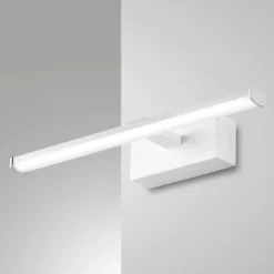 Applique Da Bagno-Fabas Luce Lampada 30cm bianca per specchio da bagno led 6w 3000k nala