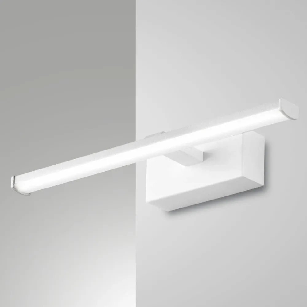 Applique Da Bagno-Fabas Luce Lampada 30cm bianca per specchio da bagno led 6w 3000k nala