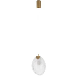 Lampade A Sospensione-Selezionato da Mazzolaluce Lampada conchiglia di vetro l15cm a sospensione per comodini
