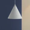 Lampade A Sospensione-Selezionato da Mazzolaluce Lampada cono a sospensione beige 19cm