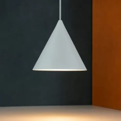 Lampade A Sospensione-Selezionato da Mazzolaluce Lampada cono bianco a sospensione 21 cm