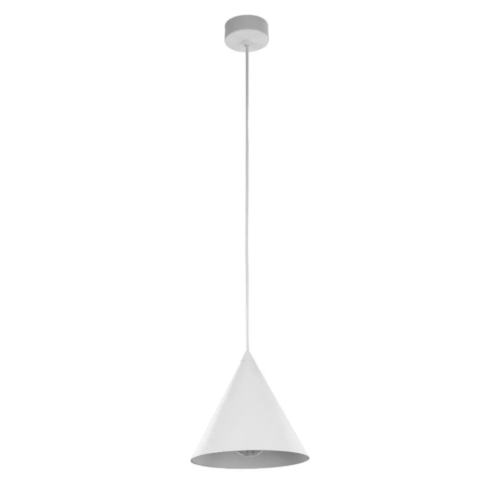 Lampade A Sospensione-Selezionato da Mazzolaluce Lampada cono bianco a sospensione 21 cm