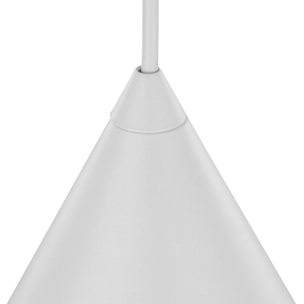 Lampade A Sospensione-Selezionato da Mazzolaluce Lampada cono bianco a sospensione 21 cm