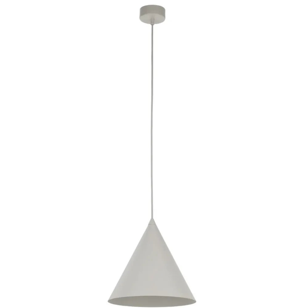 Lampade A Sospensione-Selezionato da Mazzolaluce Lampada cono sospensione beige 25cm