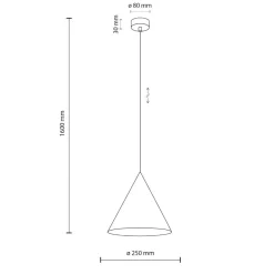 Lampade A Sospensione-Selezionato da Mazzolaluce Lampada cono sospensione beige 25cm