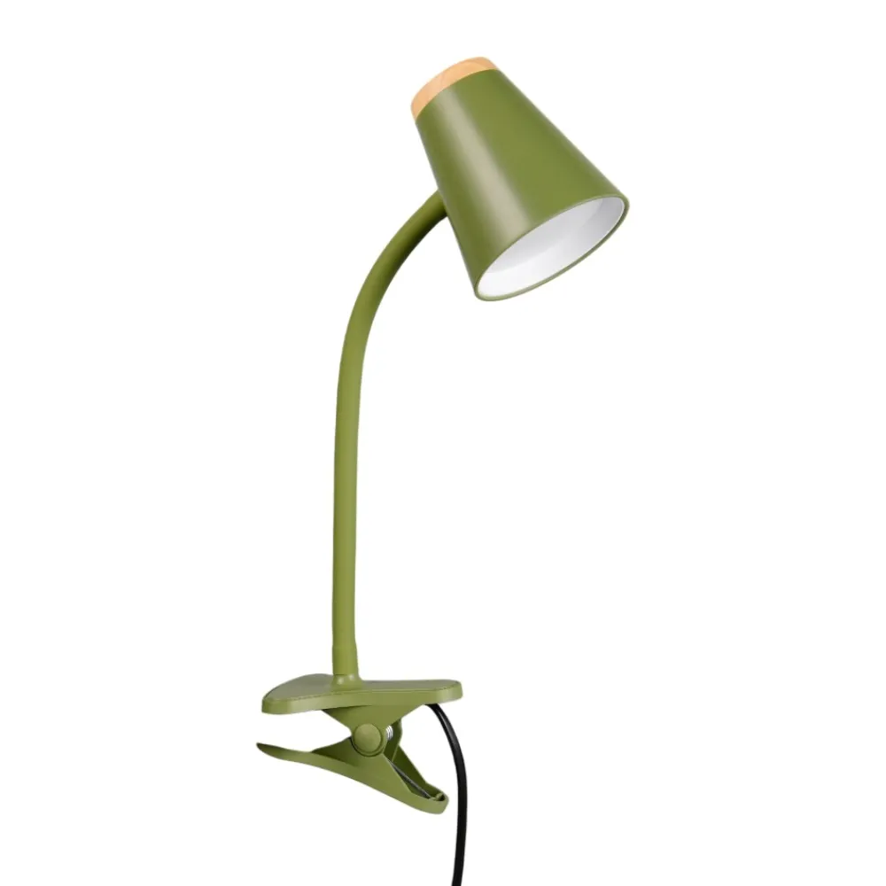 Lampade Da Tavolo-Selezionato da Mazzolaluce Lampada con pinza da scrivania per cameretta orientabile verde led 4.5w 3000k