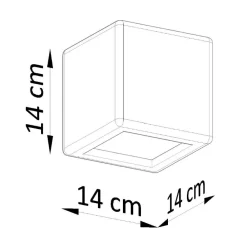 Applique Da Parete-Selezionato da Mazzolaluce Lampada cubo applique gesso bianco pitturabile