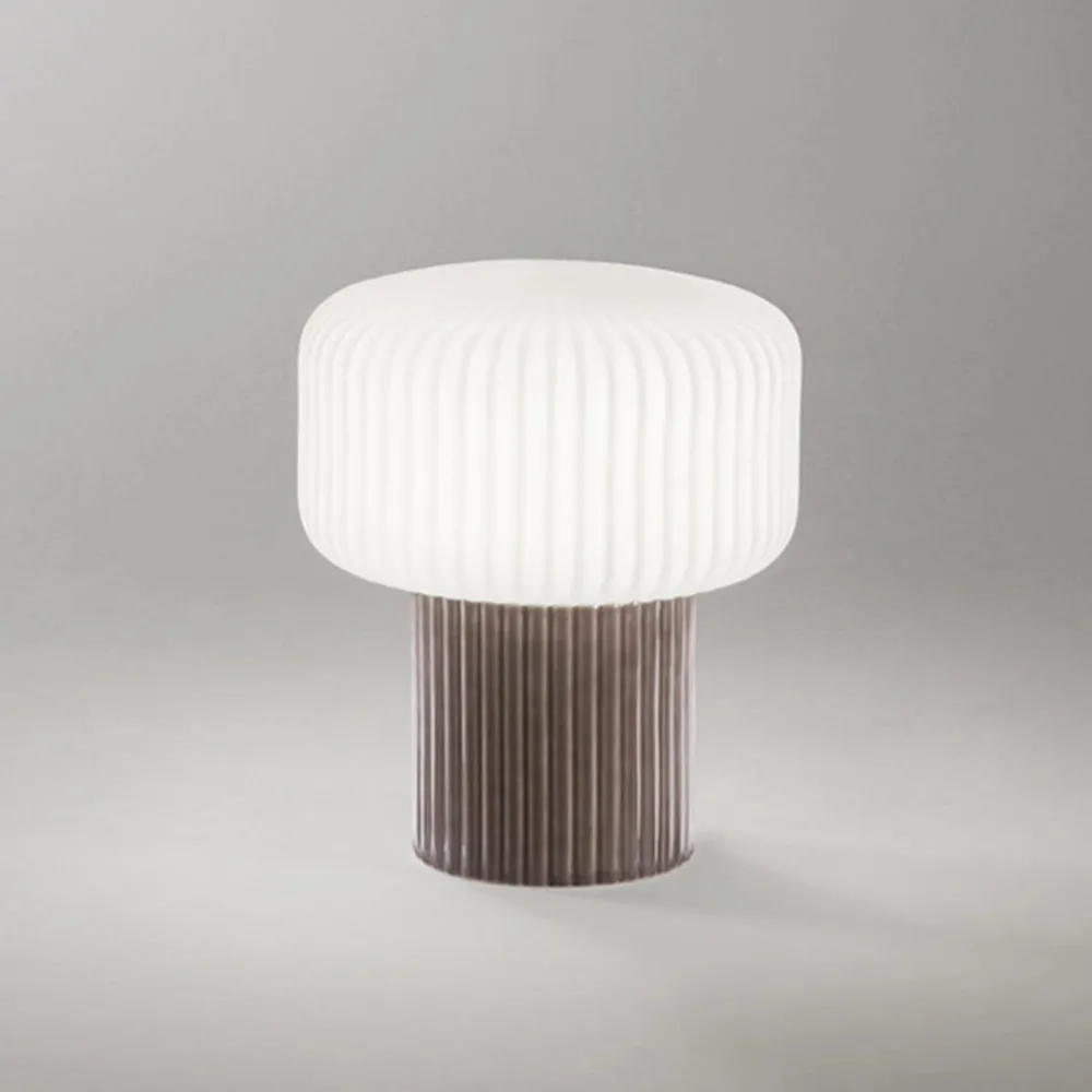 Abat Jour-Perenz Illuminazione Lampada da comodino abat-jour di ceramica marrone moderna otty perenz