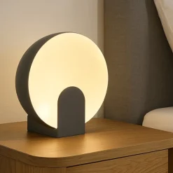 Abat Jour-Selezionato da Mazzolaluce Lampada da comodino abat-jour nera design moderna led 5w 3000k