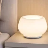 Abat Jour-Perenz Illuminazione Lampada da comodino abat jour in vetro bianco led 3000k moderna kave perenz