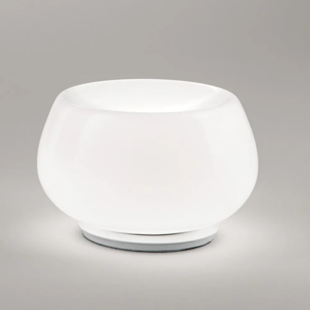Abat Jour-Perenz Illuminazione Lampada da comodino abat jour in vetro bianco led 3000k moderna kave perenz