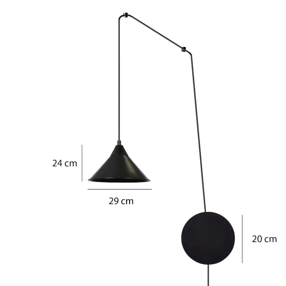 Applique Camera Da Letto-Selezionato da Mazzolaluce Lampada da comodino a parete applique nero fp