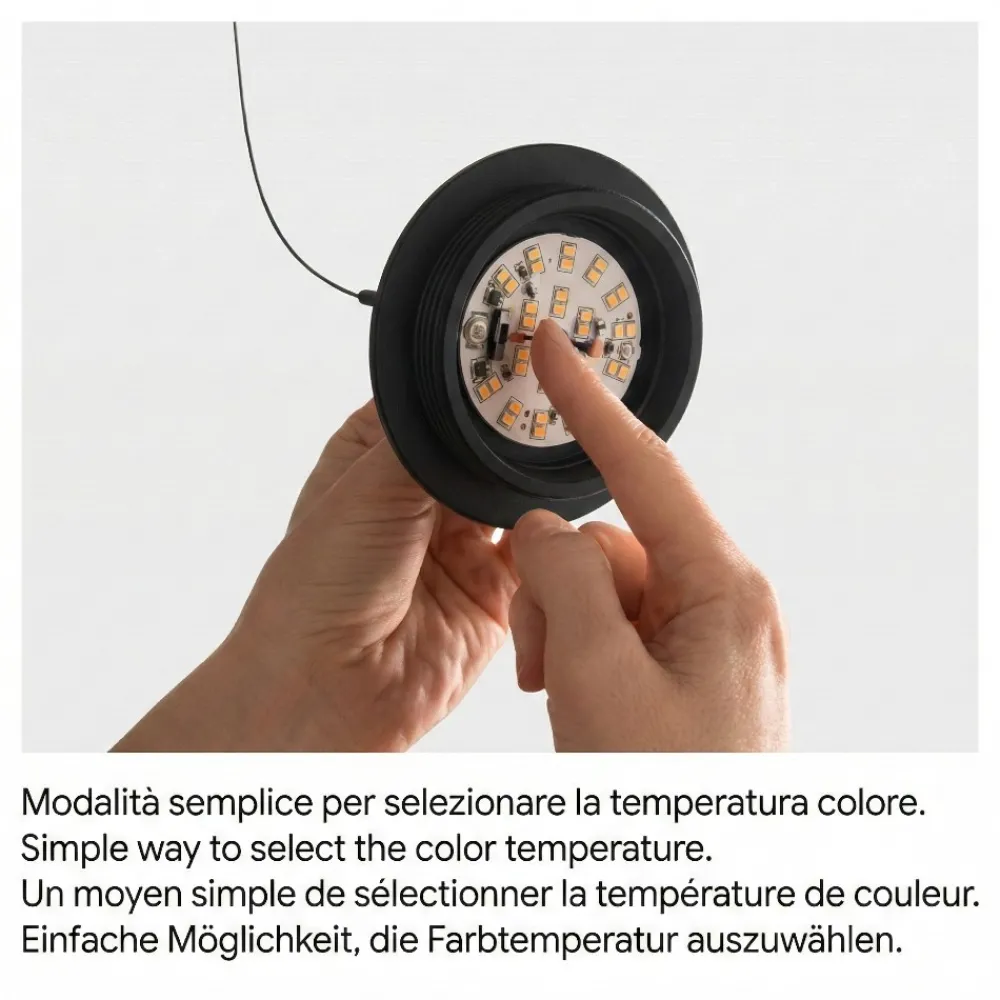 Abat Jour-Fabas Luce Lampada da comodino bianca moderna in vetro blip
