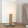 Abat Jour-Top Light Lampada da comodino camera da letto legno oro wood
