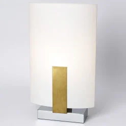 Abat Jour-Top Light Lampada da comodino camera da letto legno oro wood