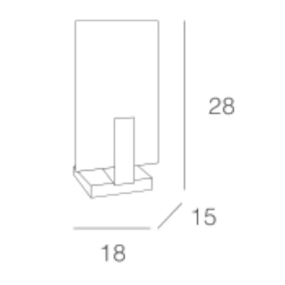 Abat Jour-Top Light Lampada da comodino camera da letto legno oro wood