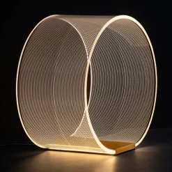 Abat Jour-Selezionato da Mazzolaluce Lampada da comodino design moderna abat jour oro